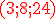 3$ \red \rm (3;8;24)